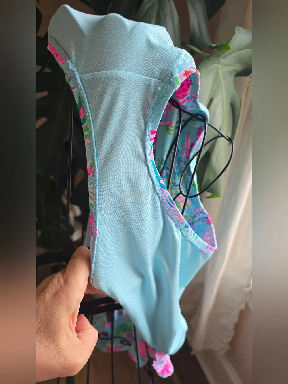 ✨ Lilly Pulitzer Aemma Ruffle One-Piece Swimsuit | Size 14 | Coral & Blue ✨ EUC
